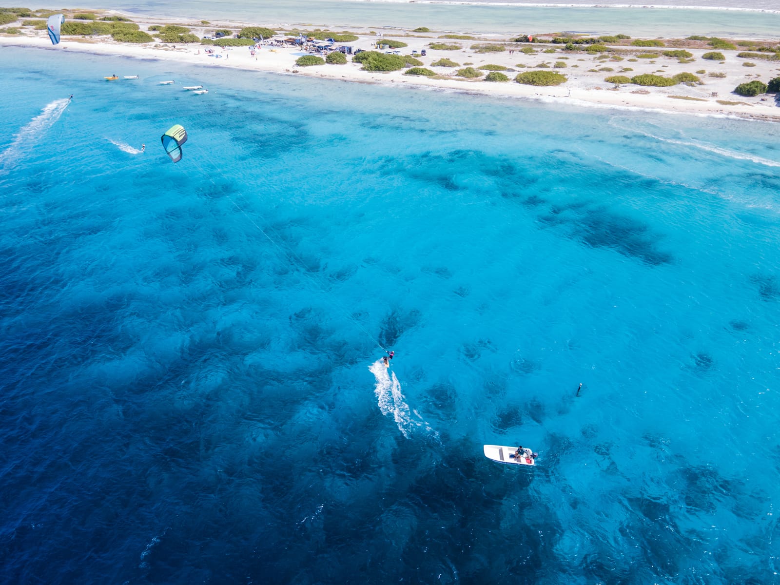 Atlantis Beach flat water kite spot Bonaire
